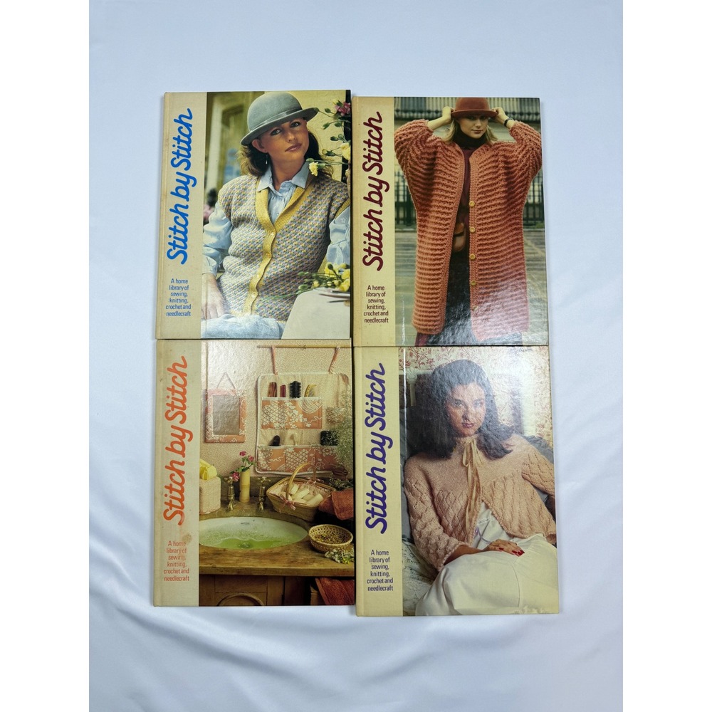 Stitch by Stitch Torstar Books Library Sewing Knitting Crochet Vol 1 3 4 5 1980s
